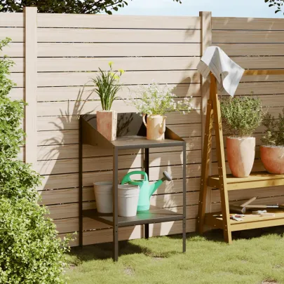 Suport Plante Antracit - Oțel Galvanizat, 100 cm | Livrare Gratuită