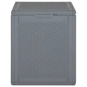 Cutie Depozitare Grădină 90L Ratan Gri | Livrare Gratuită 2