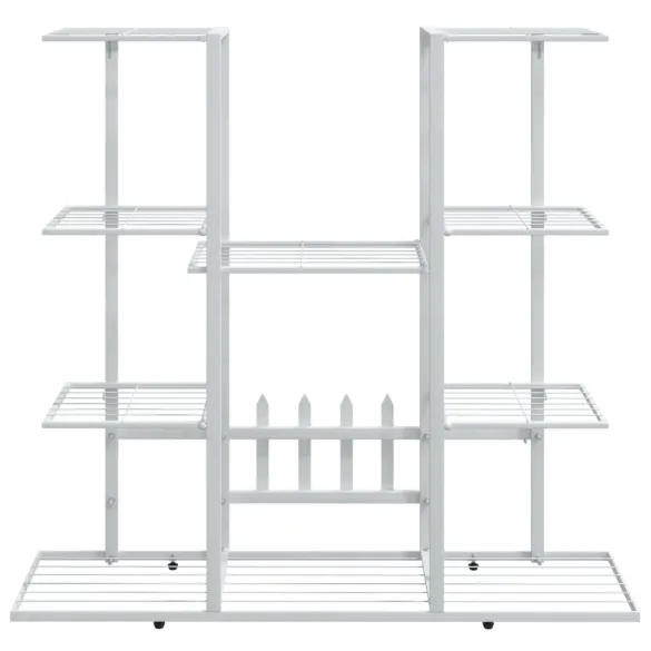 Suport Flori Metalic Alb - Rafat Plantas Interior/Exterior