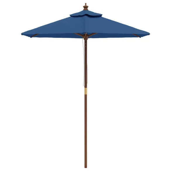 Umbrelă Soare Grădină Lemn Masiv - Albastru | Livrare Gratuită Umbrelă Soare Grădină Lemn Masiv - Albastru | Livrare Gratuită