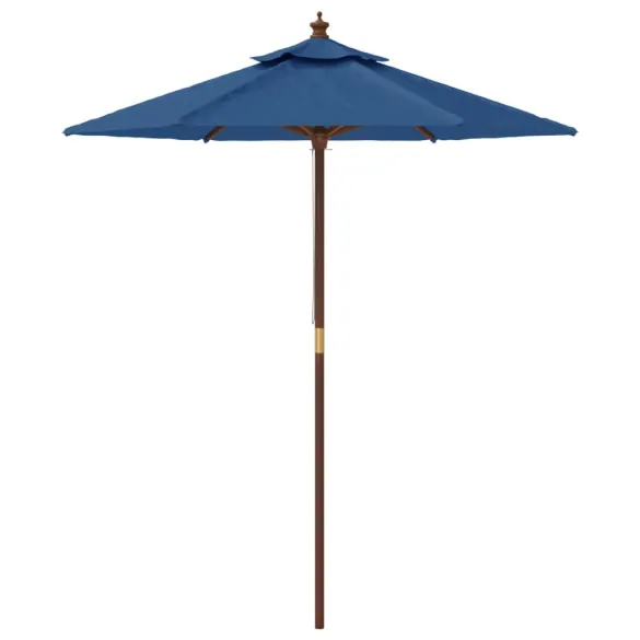 Umbrelă Soare Grădină Lemn Masiv - Albastru | Livrare Gratuită Umbrelă Soare Grădină Lemn Masiv - Albastru | Livrare Gratuită