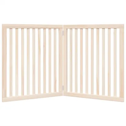 Poartă Pliabilă Câini - Lemn de Plop - 160 cm - Livrare Gratuită