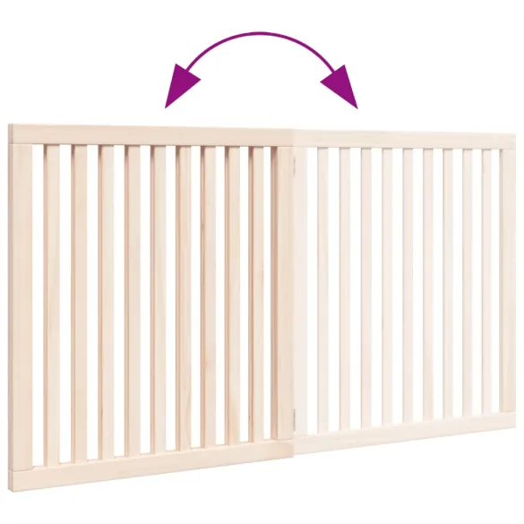 Poartă Pliabilă Câini - Lemn de Plop - 160 cm - Livrare Gratuită