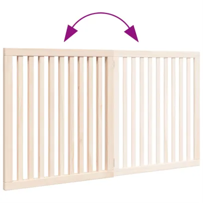 Poartă Pliabilă Câini - Lemn de Plop - 160 cm - Livrare Gratuită