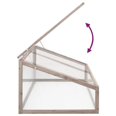 Seră Grădină Lemn Brad - Protecție Plante | Livrare Gratuită