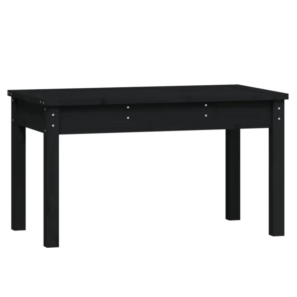 Bancă Grădină Lemn Masiv Pin - Negru - 80x44x45 cm Bancă Grădină Lemn Masiv Pin - Negru - 80x44x45 cm