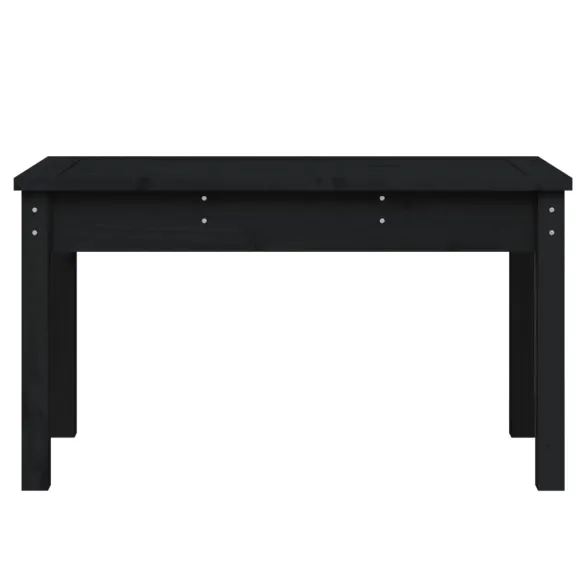 Bancă Grădină Lemn Masiv Pin - Negru - 80x44x45 cm Bancă Grădină Lemn Masiv Pin - Negru - 80x44x45 cm