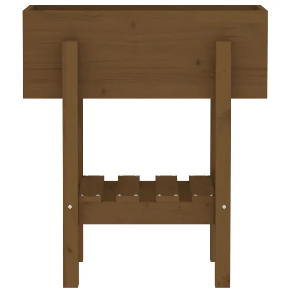 Jardinieră Grădină Lemn Masiv Pin - Maro Miere 62x30x69 cm