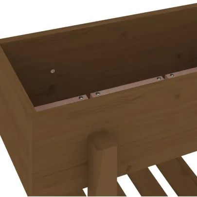 Jardinieră Grădină Lemn Masiv Pin - Maro Miere 62x30x69 cm