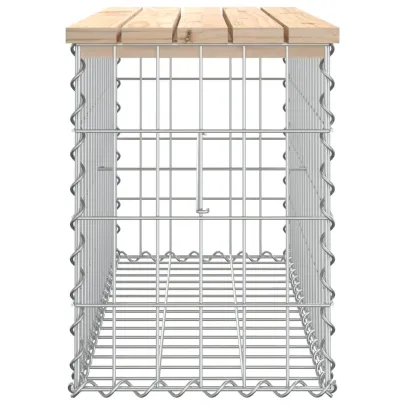 Bancă grădină Gabion - Lemn masiv pin - Livrare gratuită