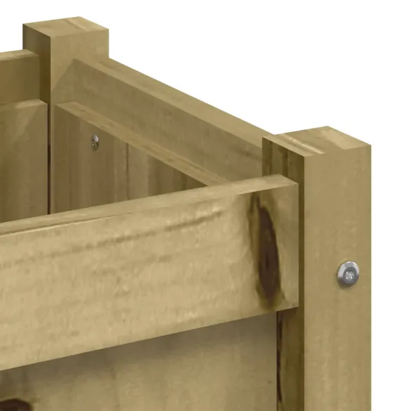 Jardiniere Lemn de Pin Impregnat - Set 2 Bucăți | Livrare Gratuită