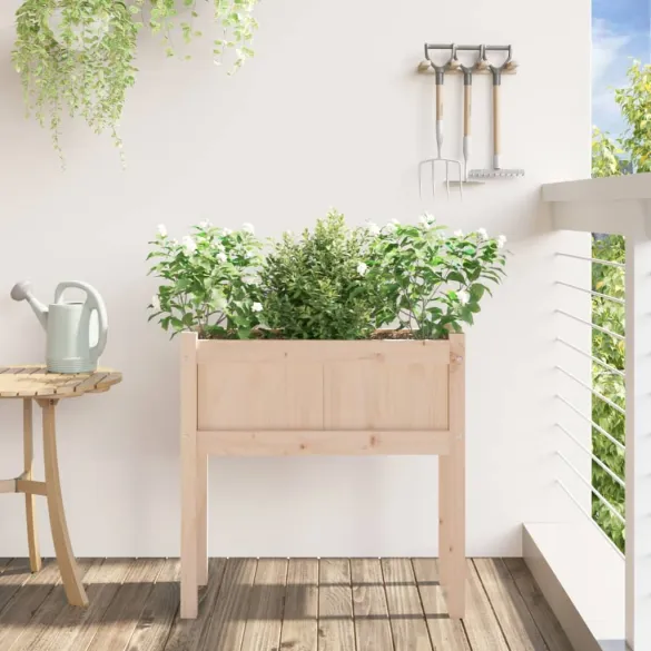 Jardinieră Grădină Lemn Masiv - Decor Natural pentru Plante