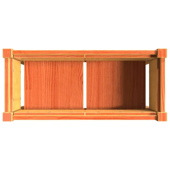 Jardinieră Grădină Lemn Pin Maro - 70x31x70 cm | Livrare Gratuită