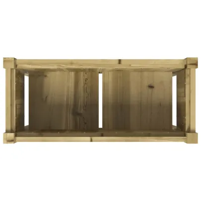 Jardinieră Grădină Lemn Pin - 70x31x70 cm - Livrare Gratuită