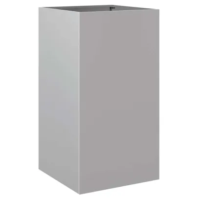 Jardinieră Argintie Oțel Galvanizat 42x38x75 cm