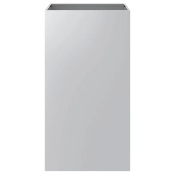 Jardinieră Argintie Oțel Galvanizat 42x38x75 cm