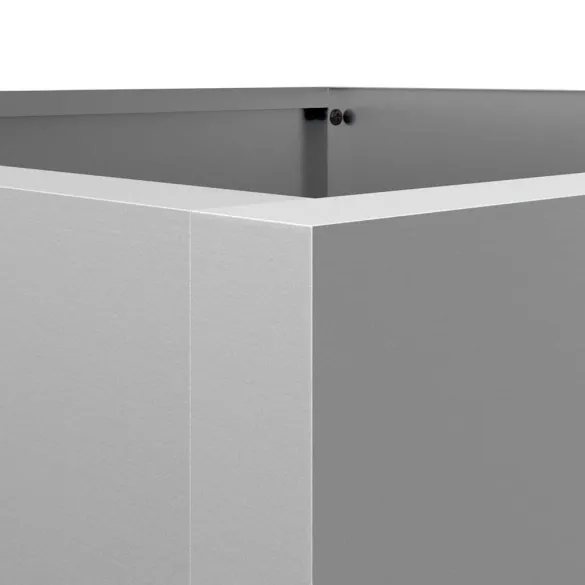 Jardinieră Argintie Oțel Galvanizat 42x38x75 cm