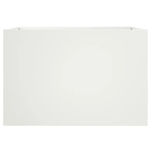 Jardinieră Albă Oțel pentru Grădină și Balcon