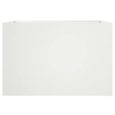 Jardinieră Albă Oțel pentru Grădină și Balcon