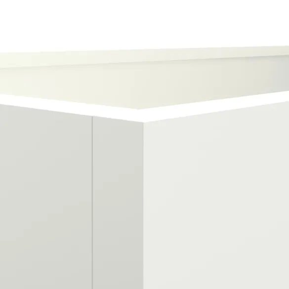 Jardinieră Albă Oțel pentru Grădină și Balcon