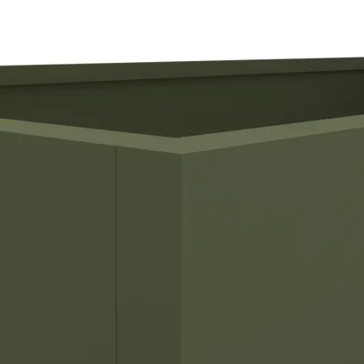 Jardinieră Verde Măsliniu din Oțel - 62x40x39 cm - Livrare Gratuită