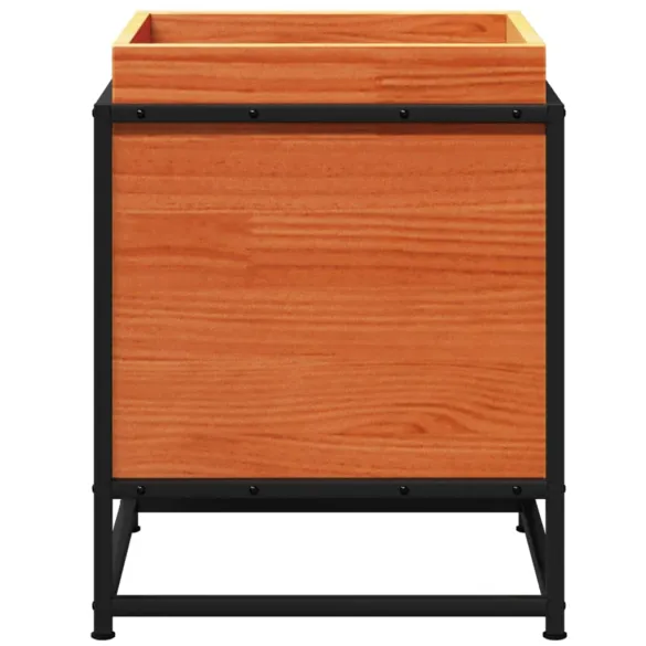 Jardinieră Grădină Lemn Masiv Pin - 40x40x50 cm Maro