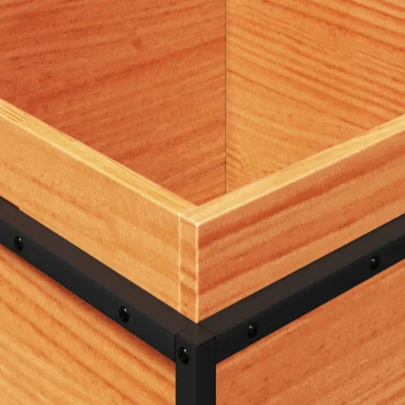 Jardinieră Grădină Lemn Masiv Pin - 40x40x50 cm Maro