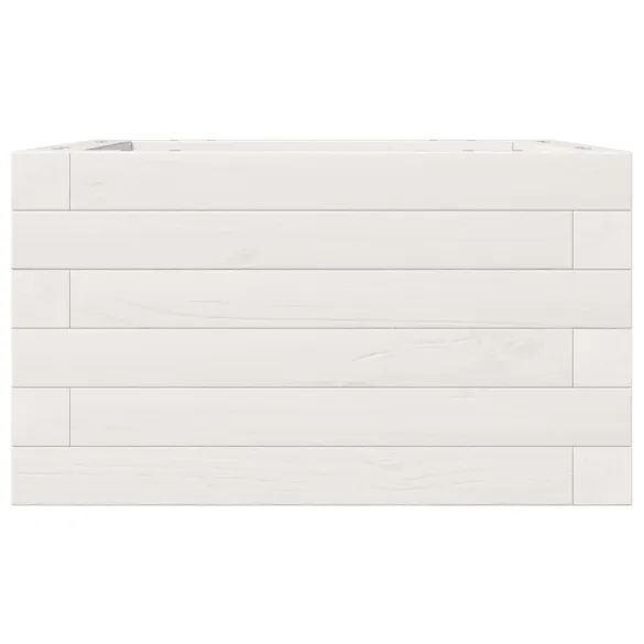 Jardinieră Grădină Albă - Lemn Masiv de Pin | Livrare Gratuită