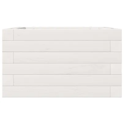 Jardinieră Grădină Albă - Lemn Masiv de Pin | Livrare Gratuită