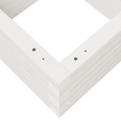 Jardinieră Grădină Albă - Lemn Masiv de Pin | Livrare Gratuită