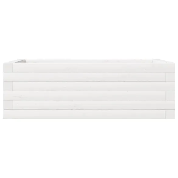 Jardinieră Grădină Albă - Lemn Masiv de Pin | Livrare Gratuită