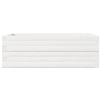 Jardinieră Grădină Albă - Lemn Masiv de Pin | Livrare Gratuită