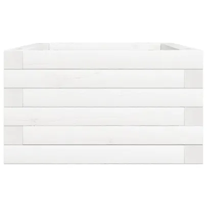 Jardinieră Grădină Albă - Lemn Masiv de Pin | Livrare Gratuită