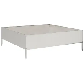 Strat Înălțat Grădină Oțel Inoxidabil 100x100 cm | Livrare Gratuită 2