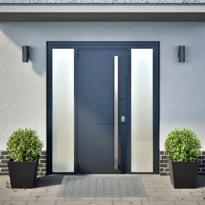 Jardiniere Grădină Oțel Negru - 2 bucăți - 40x40 cm