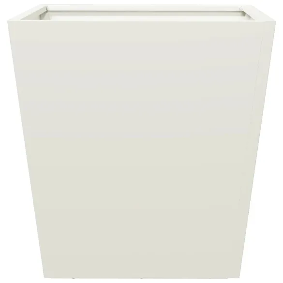 Jardiniere Grădină Oțel - Set 2 Bucăți - Alb - 40x40x40 cm