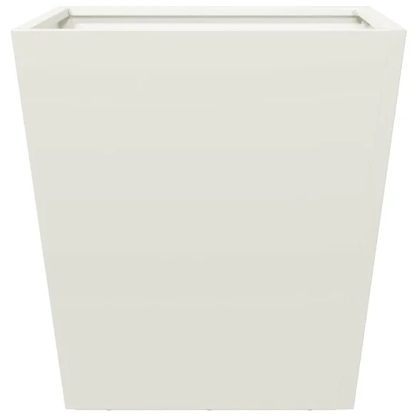 Jardiniere Grădină Oțel - Set 2 Bucăți - Alb - 40x40x40 cm