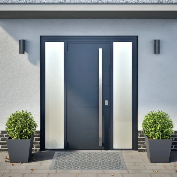 Jardiniere Grădină Antracit - 2 bucăți - Oțel Rezistent