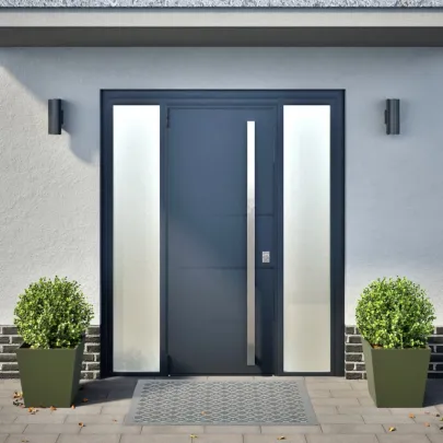 Jardiniere Grădină 2 buc - Verde Măsliniu - Oțel | Livrare Gratuită