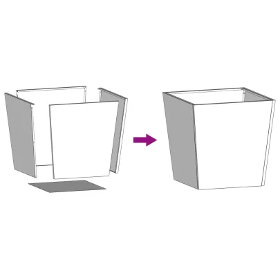 Jardinieră Grădină Oțel Negru 50x50x50 cm | Livrare Gratuită