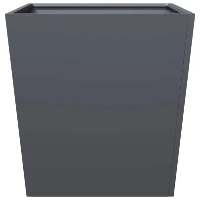 Jardinieră Grădină Antracit Oțel 50x50x50 cm - Livrare Gratuită