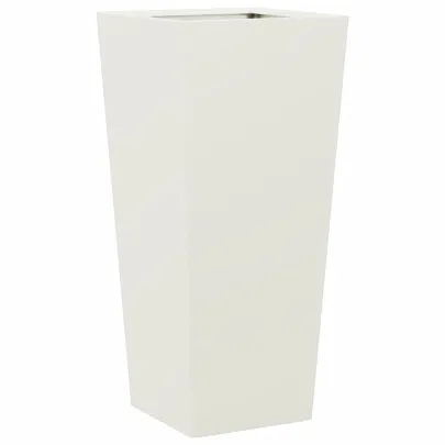 Jardinieră Grădină Albă Oțel - Livrare Gratuită