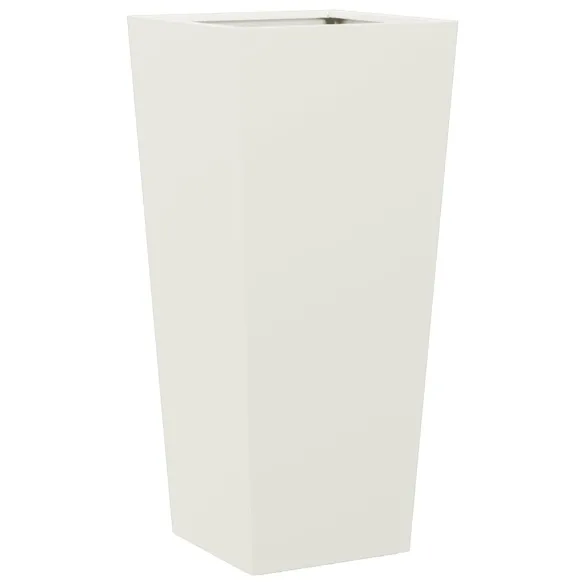 Jardinieră Grădină Albă Oțel - Livrare Gratuită