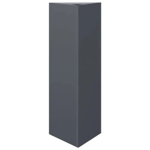 Jardinieră Grădină Triunghiulară Antracit - Oțel Rezistent