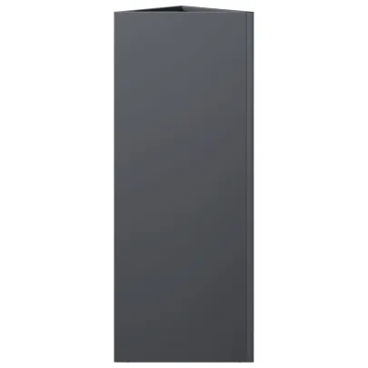 Jardinieră Grădină Triunghiulară Antracit - Oțel Rezistent