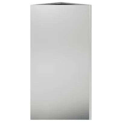 Jardinieră Grădină Triunghiulară - Oțel Galvanizat - 40x40x75 cm