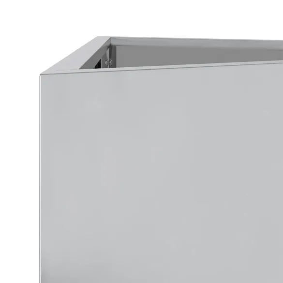 Jardinieră Grădină Triunghiulară - Oțel Galvanizat - 40x40x75 cm