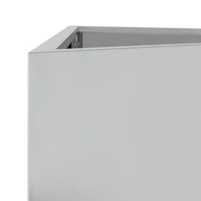 Jardinieră Grădină Triunghiulară - Oțel Galvanizat - 40x40x75 cm