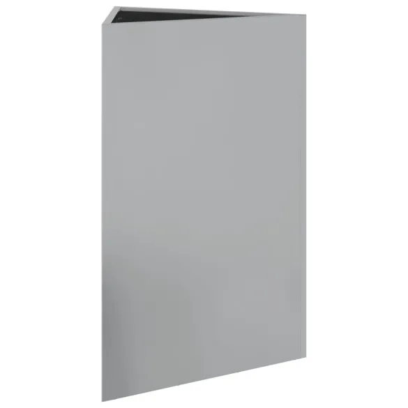 Jardinieră Grădină Triunghiulară - Oțel Galvanizat 50x43x75 cm