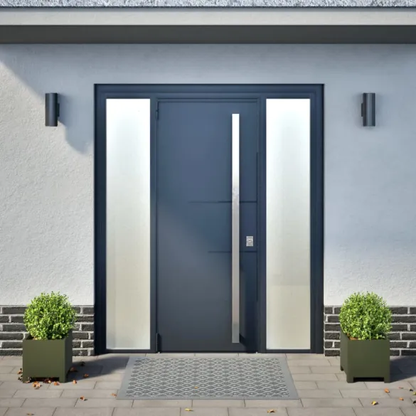 Jardiniere Grădină Oțel 30x30 cm - 2 buc - Verde Măsliniu